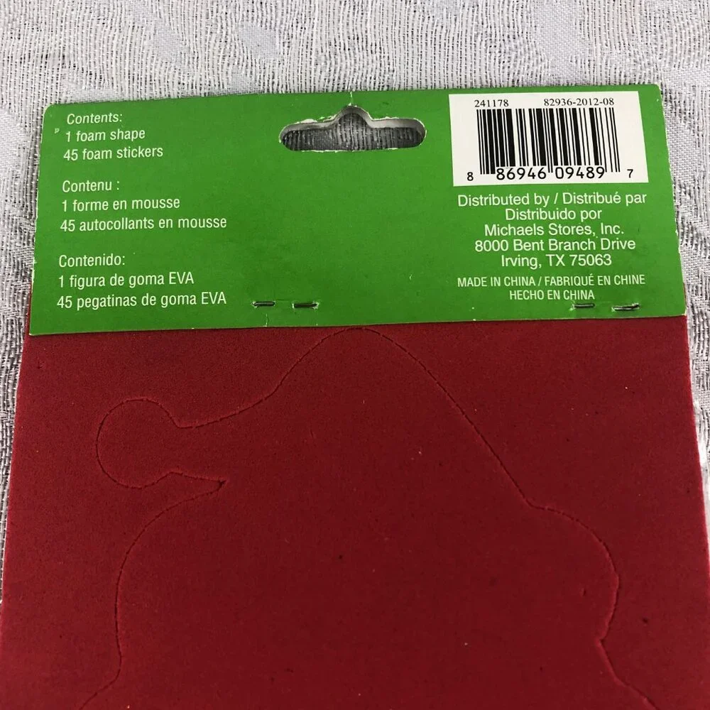 Bucilla Let It Snow Cross Stitch Ornament Kit & Creatology Santa Foam Craft NWT